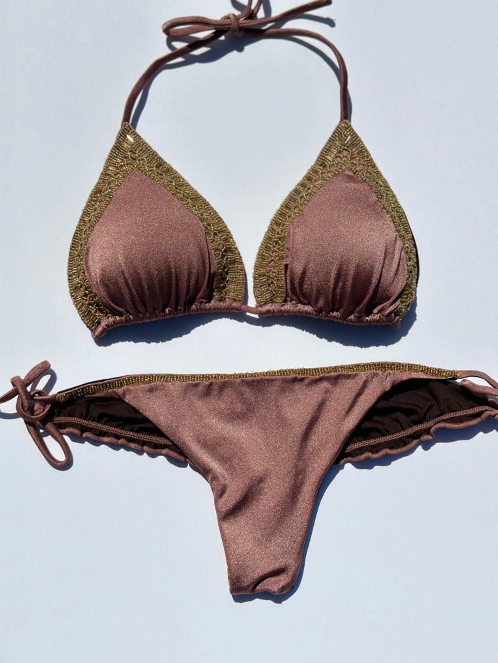 Triangle Bikini with Gold - Picture 4 of 5